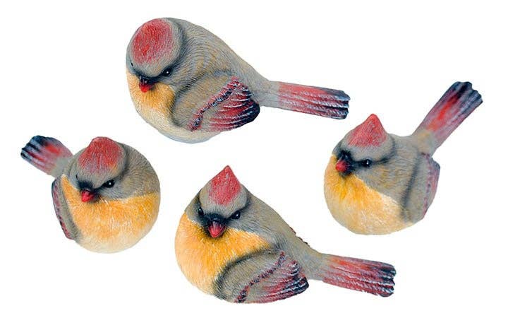 Will's Company - Wholesale Decorative Figurine - Resin Male or Female Cardinal Red Bird (Small)- 2 options0
