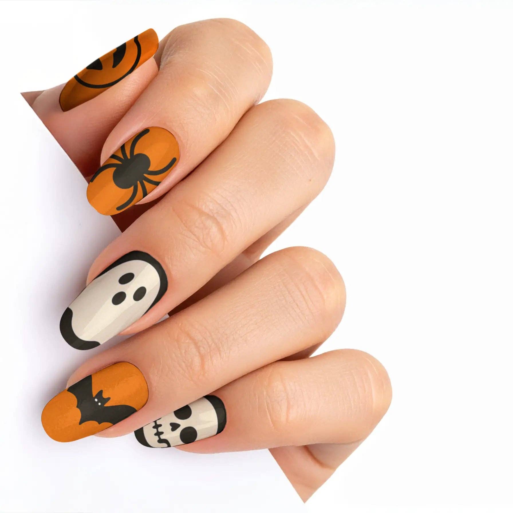 FYNE BODY - Wholesale Press-on/fake nails - Pumpkin Patch Glam Halloween Press-On Nails72