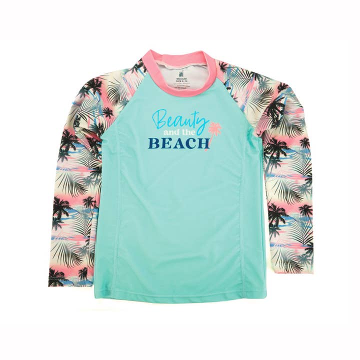 DM Merchandising - Wholesale Rashguard - Kids - Juice Box Girls Fun In The Sun Rash Guard Swim Tee Open Stck