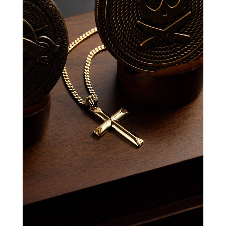 Vincero - Wholesale Pendant/Charm Necklace - Cross Pendant - 14K Gold1