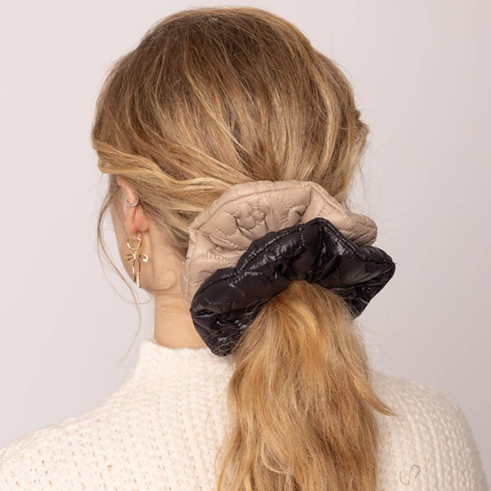 Sensibling Corp. – wholesale Scrunchie - Women’s – Flower Quilted Padded Scrunchie5
