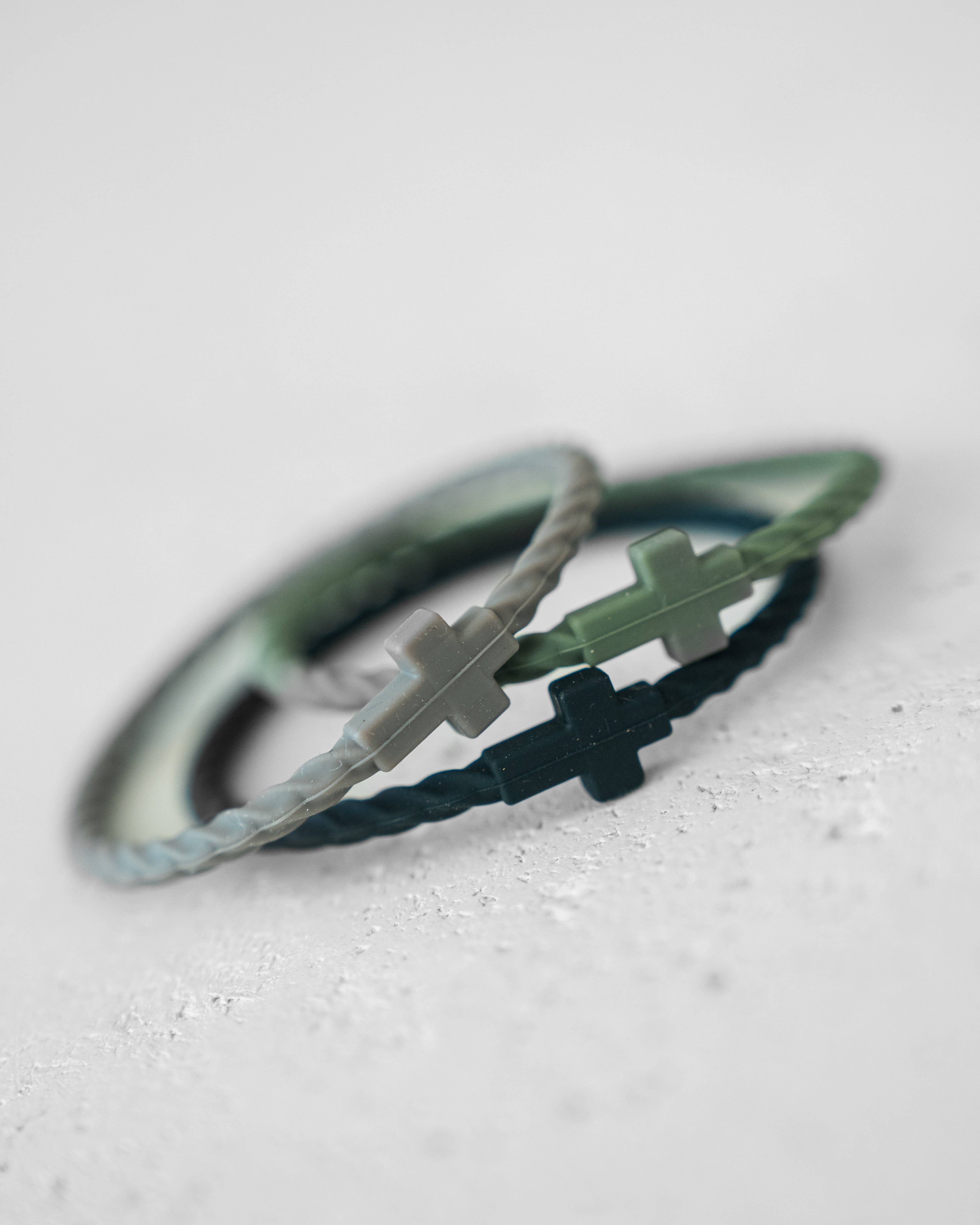 In God We Must - Wholesale Jewelry Set - Infinity Cross Bracelets- Forest3