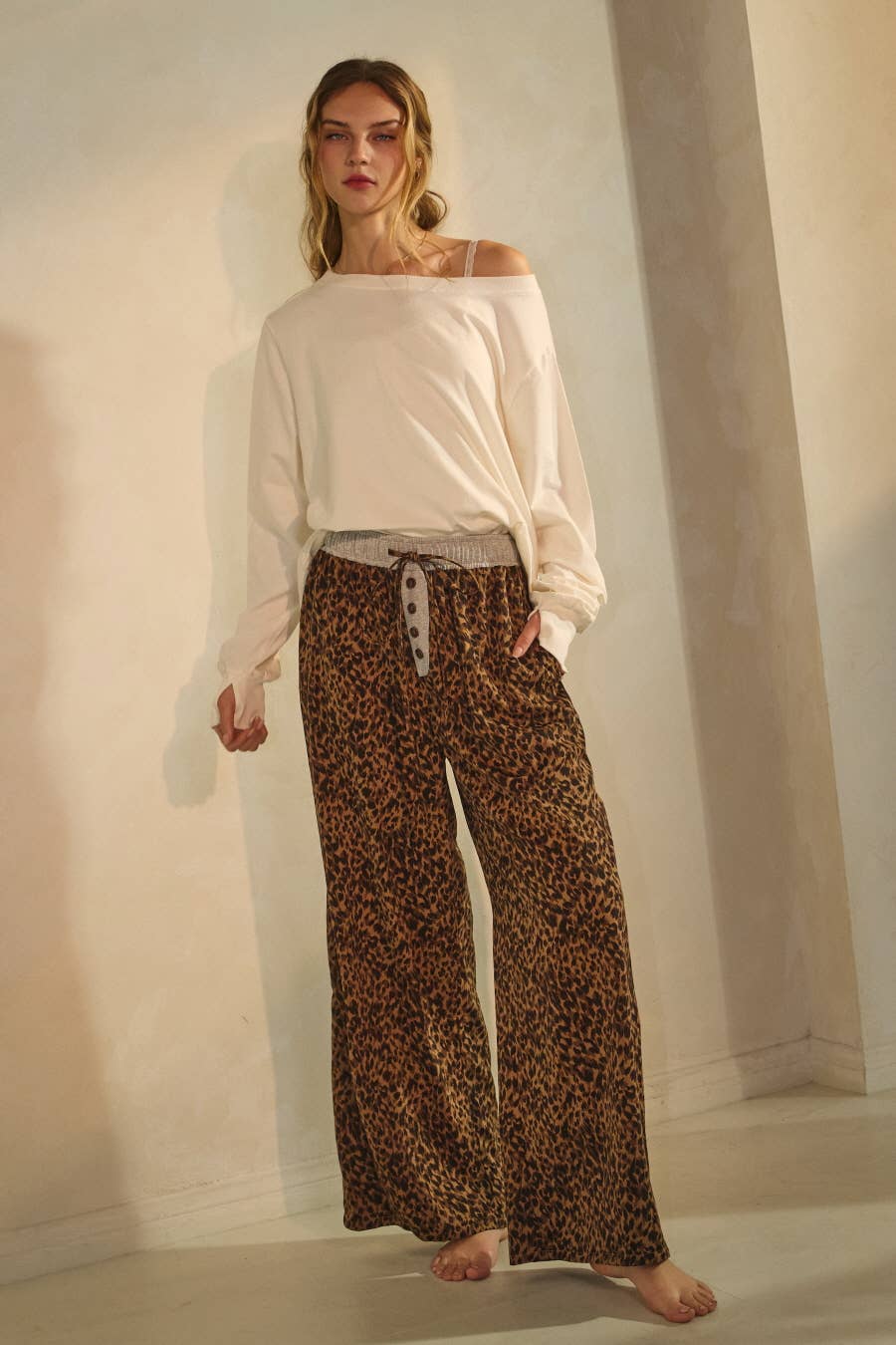 Leopard Print Wide-leg Pants for wholesale on Faire1