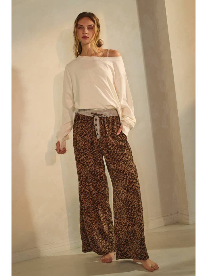 Leopard Print Wide-leg Pants for wholesale on Faire1