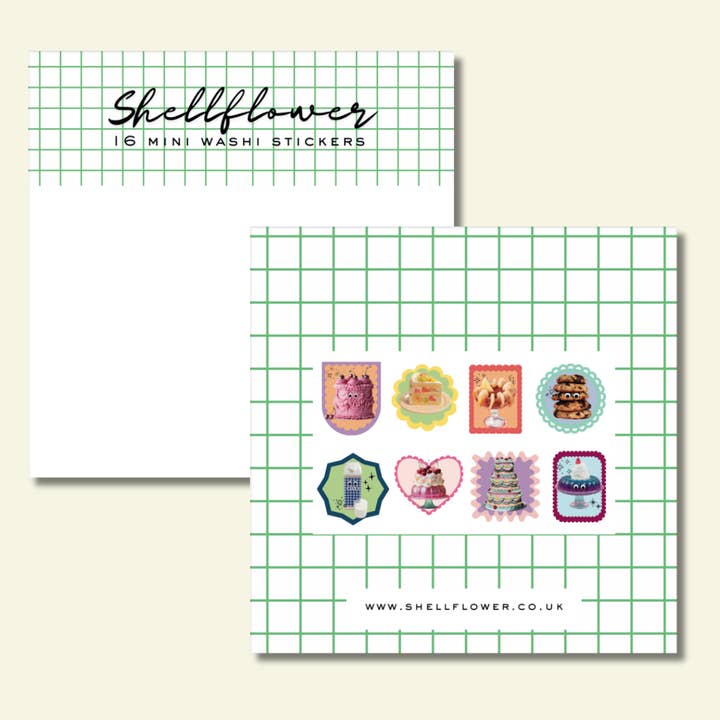 Shellflower - Wholesale Sticker - Food Washi Sticker Flakes