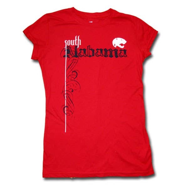 South Alabama Jaguars Dame T-shirt for engroshandel hos Turnovers Inc