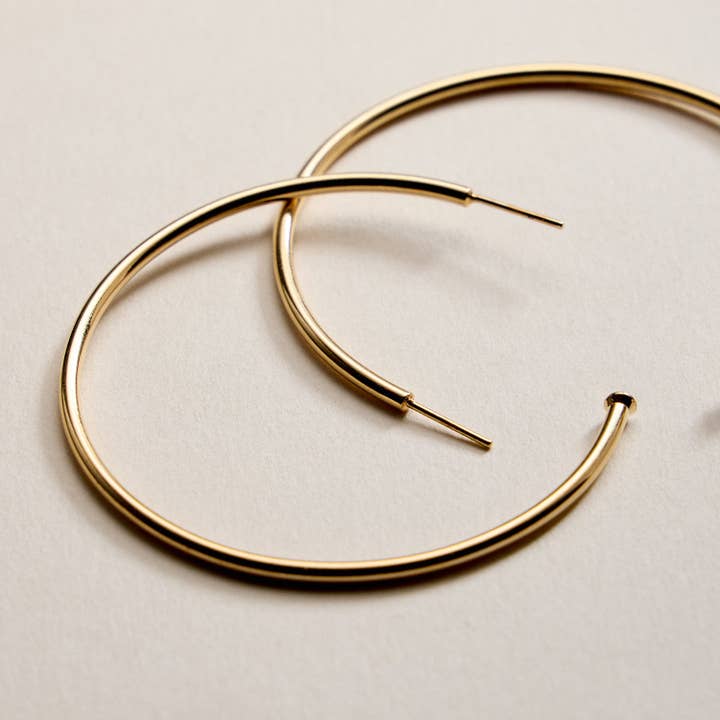 Gold Filled Oversized Hoop Earrings for wholesale by Frem
