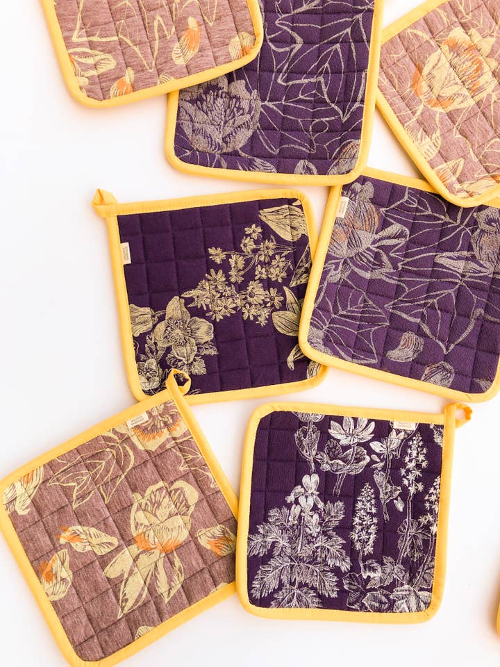 Manique florale - Or pour la vente par Solstice Handmade