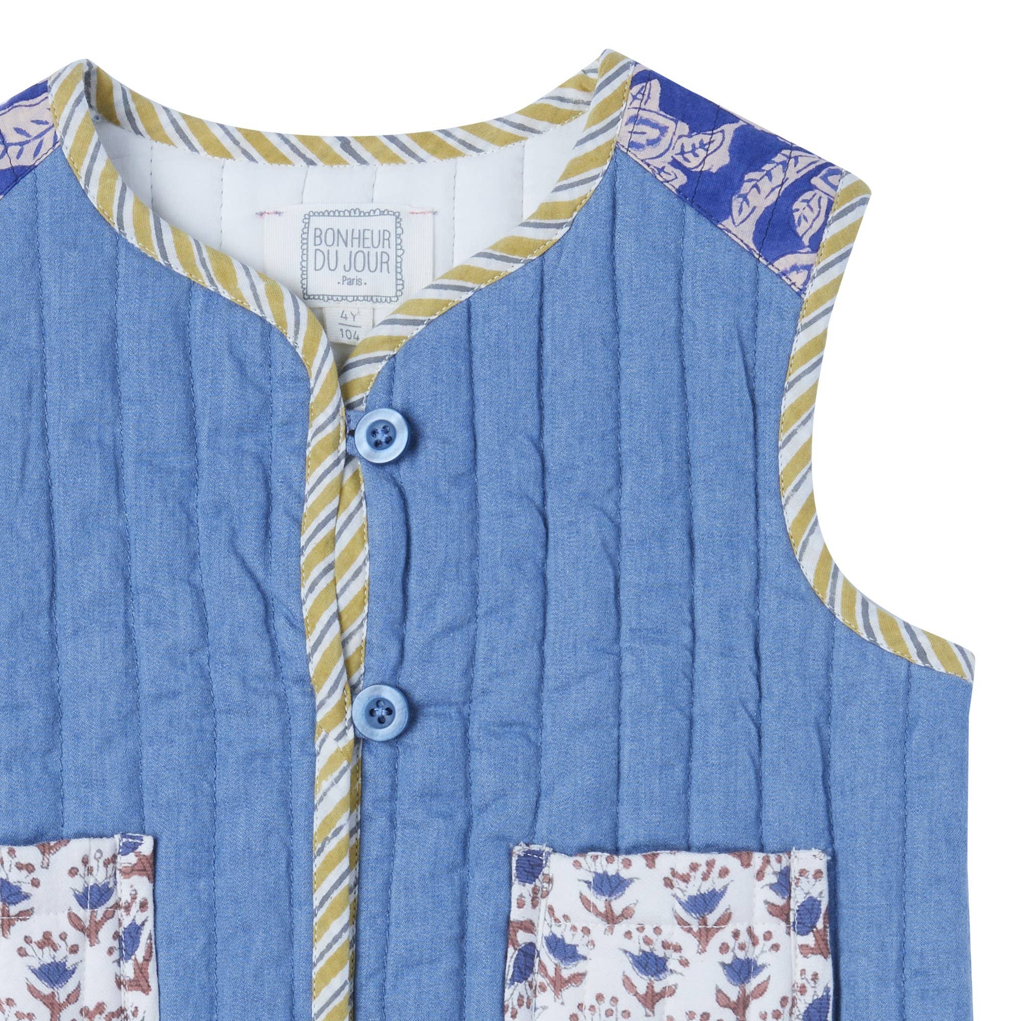 Bonheur du Jour - Wholesale Outerwear Vest - Kids - Yuko Girl Vest1