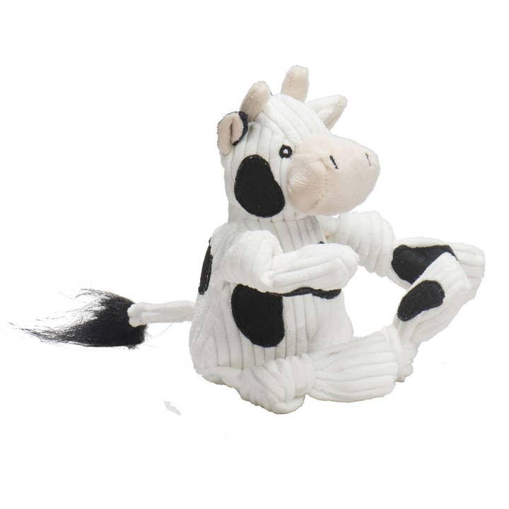 HuggleGroup - Wholesale Pet Plush Toy - Dog - Dottie Cow Knottie® Plush Dog Toy