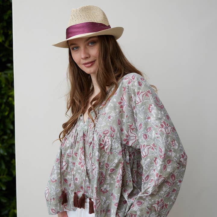 The Fox and The Mermaid - Wholesale Blouse - Women's - Block Printed Vintage Style Indian Top (Karisma)
