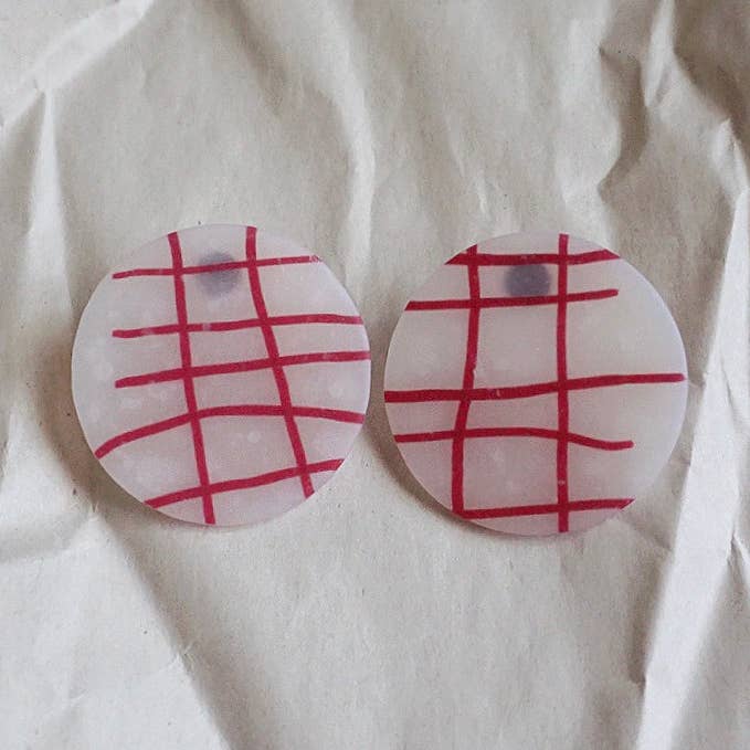 Rode raster cirkel studs voor wholesale door Shape + Form