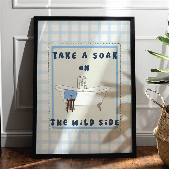 Take a Soak Print for wholesale by Hollie Newton Studio