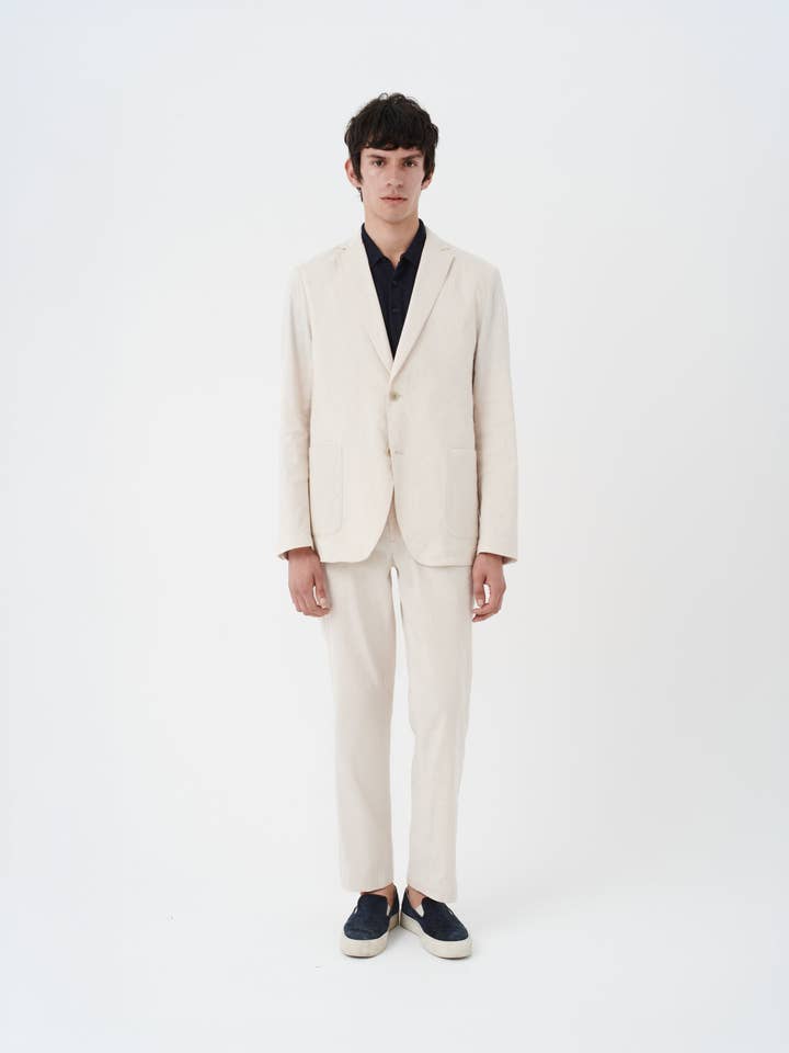 LINEN BLAZER CRUDE for wholesale by THE (REAL) GARCIA