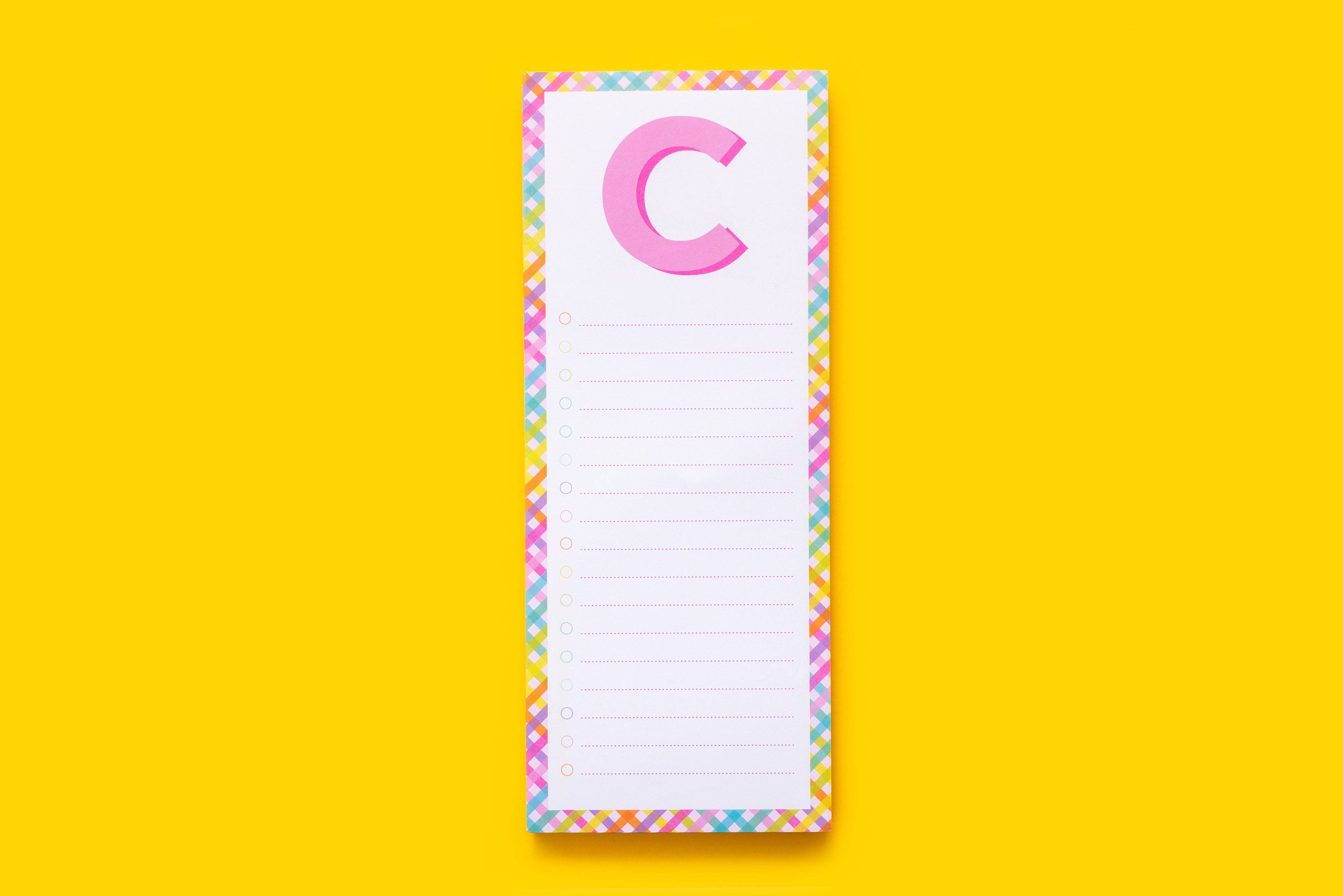 Taylor Elliott Designs - Vente Blocs-notes - Blocs de lettres A-Z - Chaque - Min. 4 (LP-A-Z)3