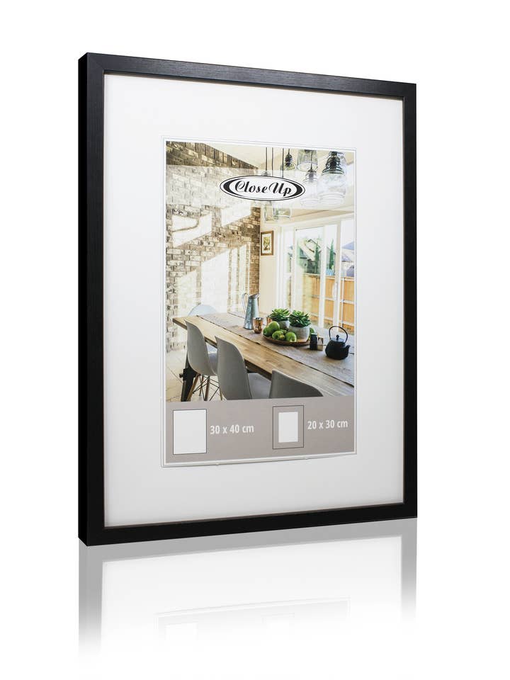 Plakatramme 30 x 40 cm sort med passepartout for engroshandel hos Close Up GmbH