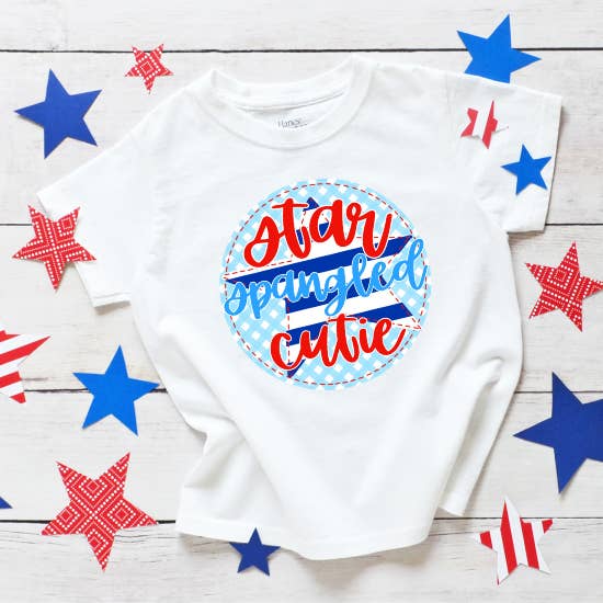 Bama Screens - Wholesale Sublimation Transfer - Star Spangled Cutie #BS32301