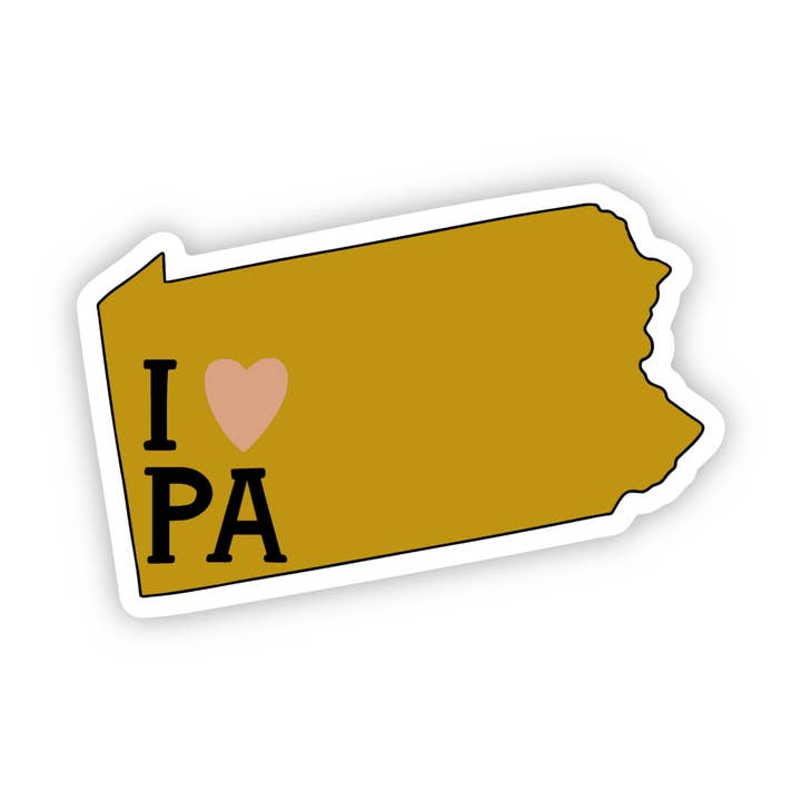 Big Moods - Wholesale Sticker - "I Love Pennsylvania" Sticker
