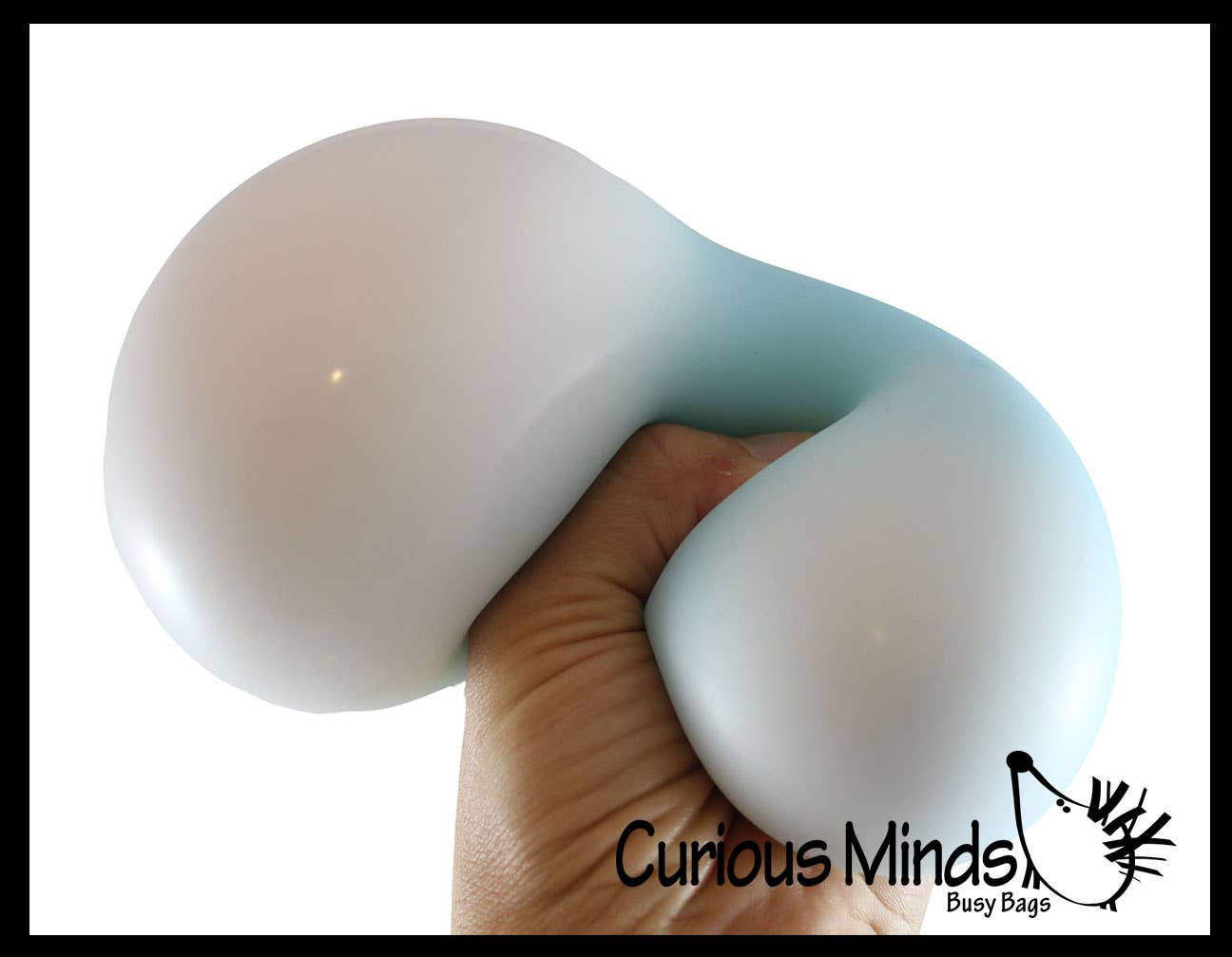 Curious Minds Toys - Wholesale Stress Relief Ball/Dough - 1 Boxed Jumbo 4" Glow in the Dark Doh Filled Stress Ball -9