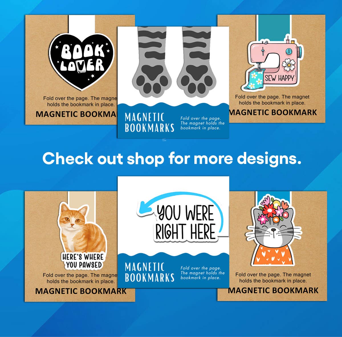 Coastal Creators of Connecticut - Wholesale Bookmark - Chonk Life Fat Cat Reversible Magnetic Bookmark (Packaged)4