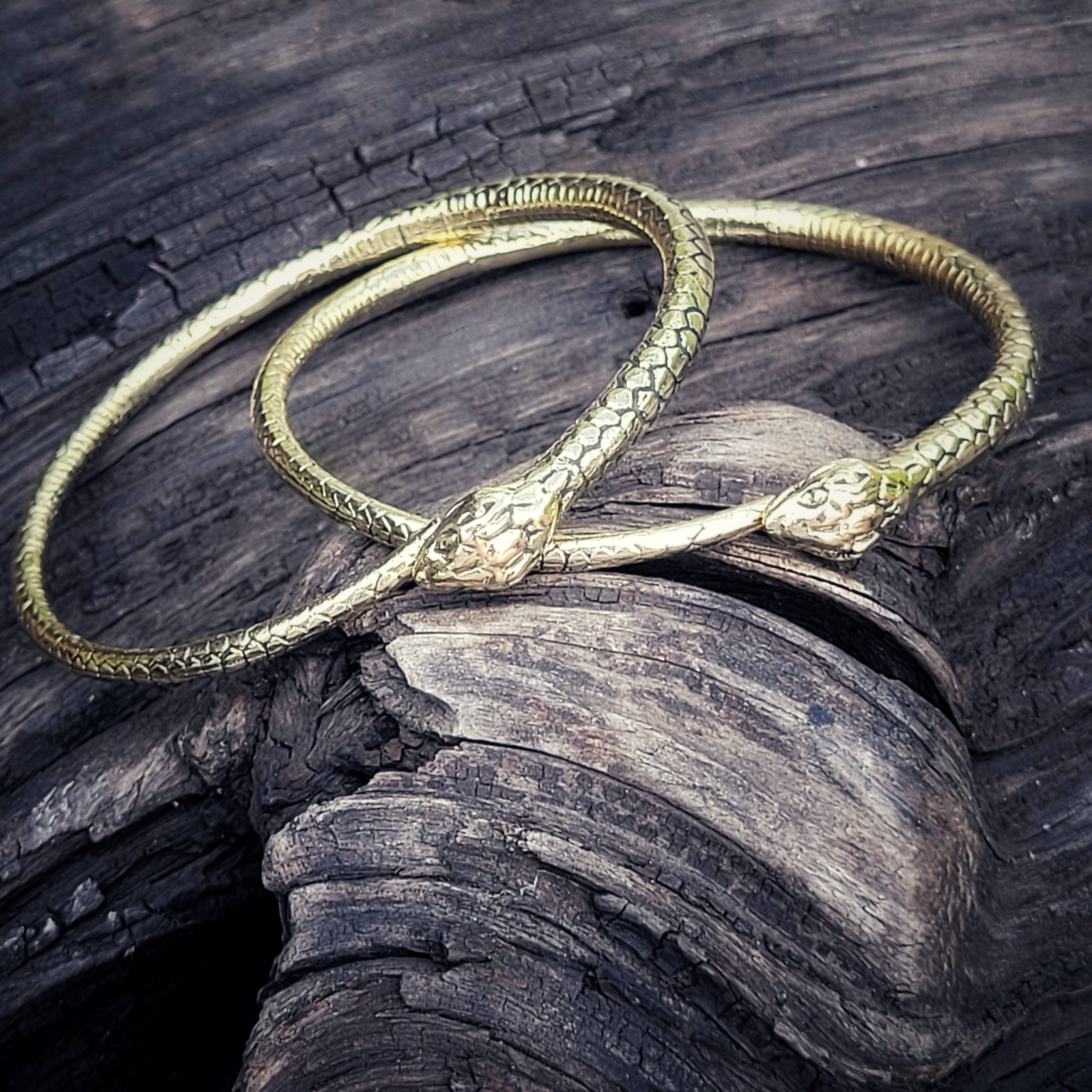 Bisjoux - Vendita all'ingrosso Bracciale a polsino - Bracciale rigido in ottone serpente serpente fatto a mano3
