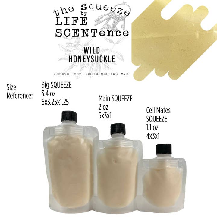Wild Honeysuckle Squeeze Wax Melt 3 Sizes Available for wholesale by Life SCENTence