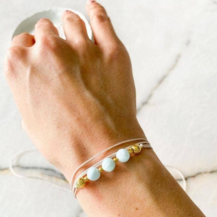 Pulseira Larimar Potencial Infinito por atacado de Bonjouk Studio