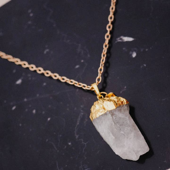 PHOEBE´S - Wholesale Pendant/Charm Necklace - White Quartz Necklace, Personalized Necklace, Birthstone Necklace, Gift for Her