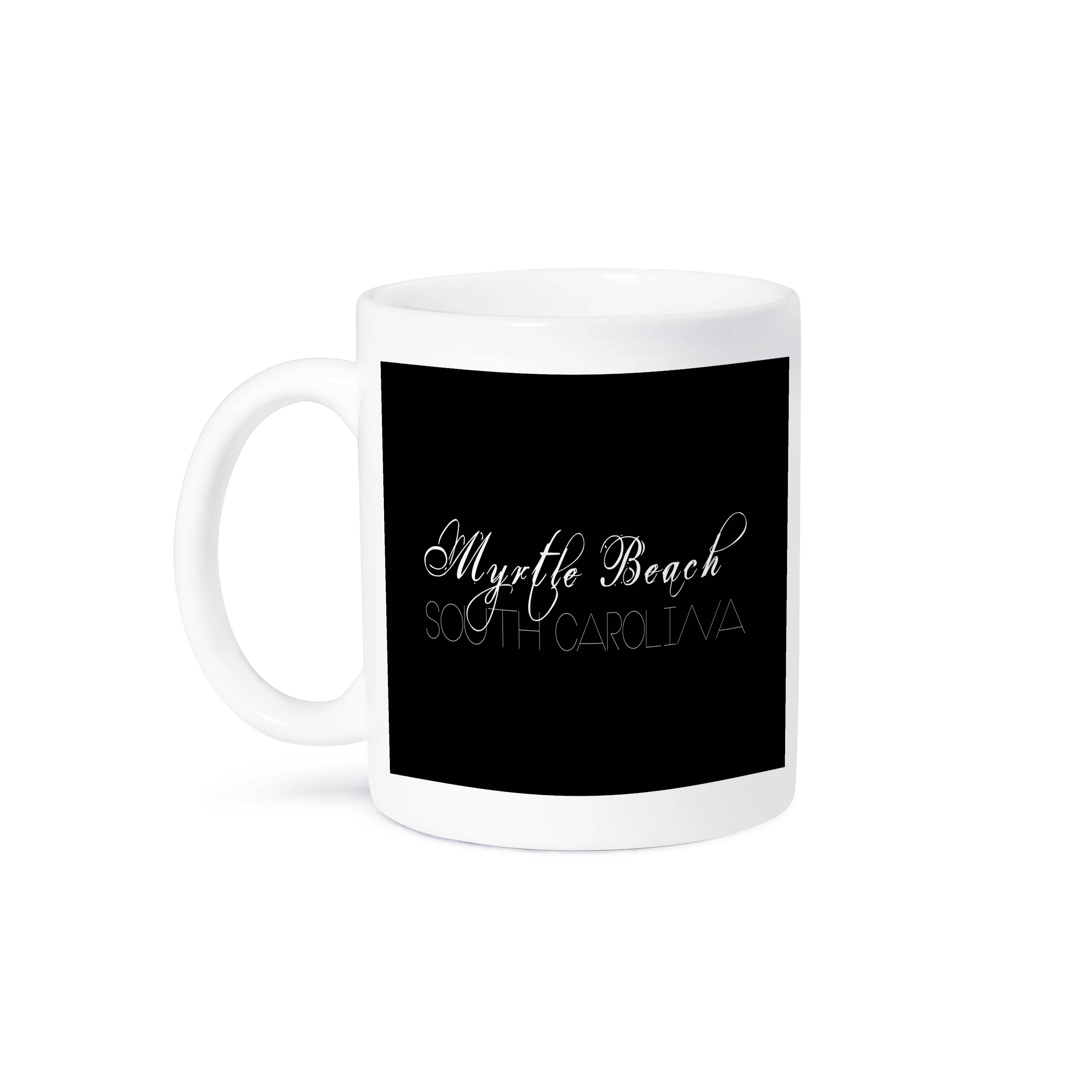 3dRose - Wholesale Coffee Mug - 3dRose, American Beaches - Myrtle Beach, South Carolina on black, Mug8