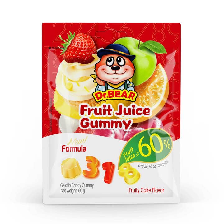 Global Bite Co - Wholesale Gummy - XFJ Dr. Bear Fruit Cake Juicy Gummy 10pck (China)