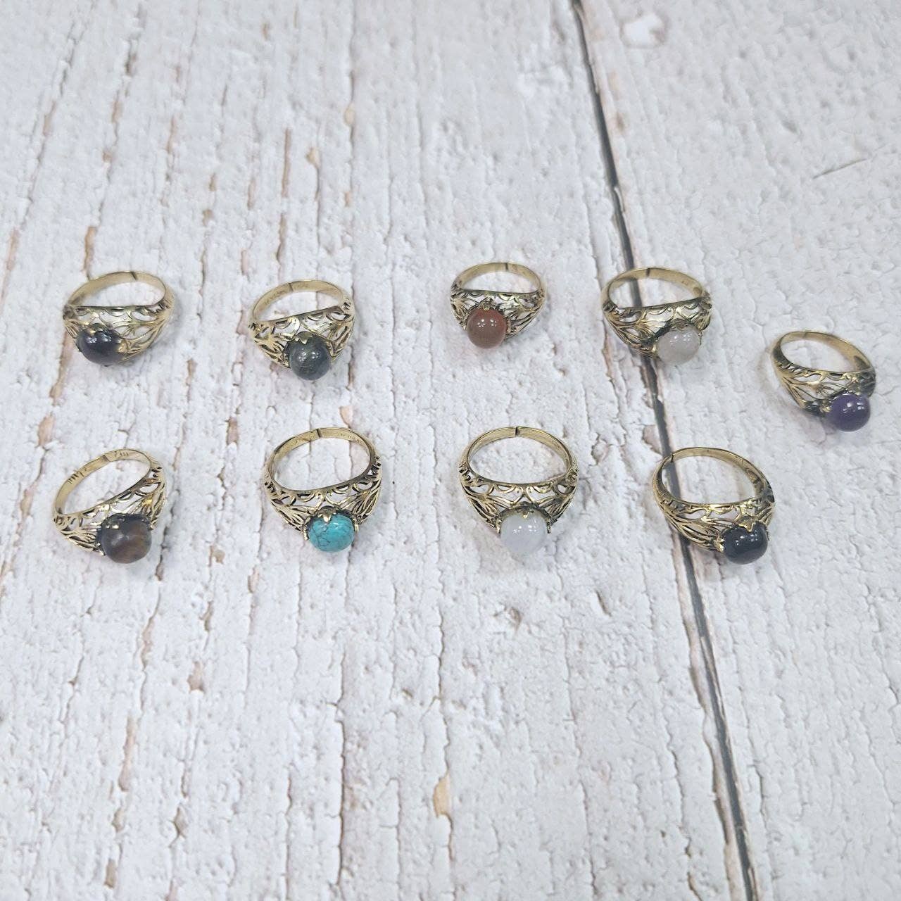 Hecho a mano - Wholesale Single Stone/Solitaire Ring - Assortment of rings21