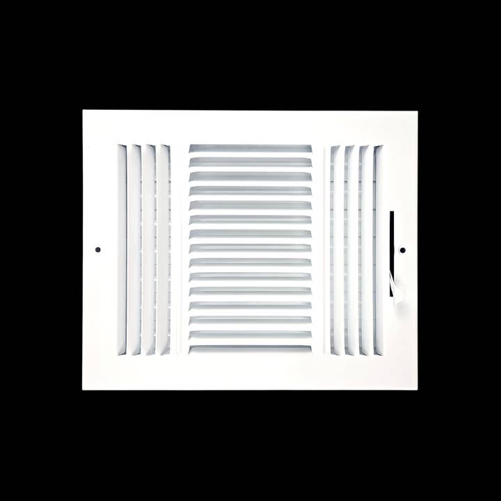 Three Way Side Wall/Celling Register 3SW 10"x8" for wholesale by PRIMA DECORATIVE HARDWARE INC
