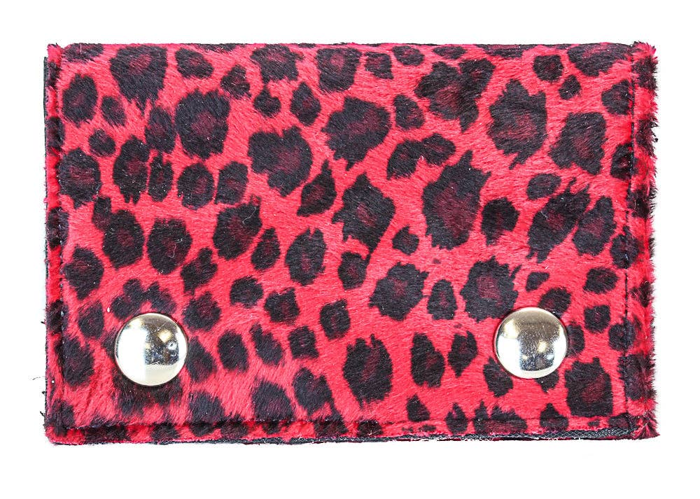Funk Plus - Wholesale Wallet - Women's - WF-LEO   FUZZY LEOPARD WALLET GEUINE LEATHER INSIDE7