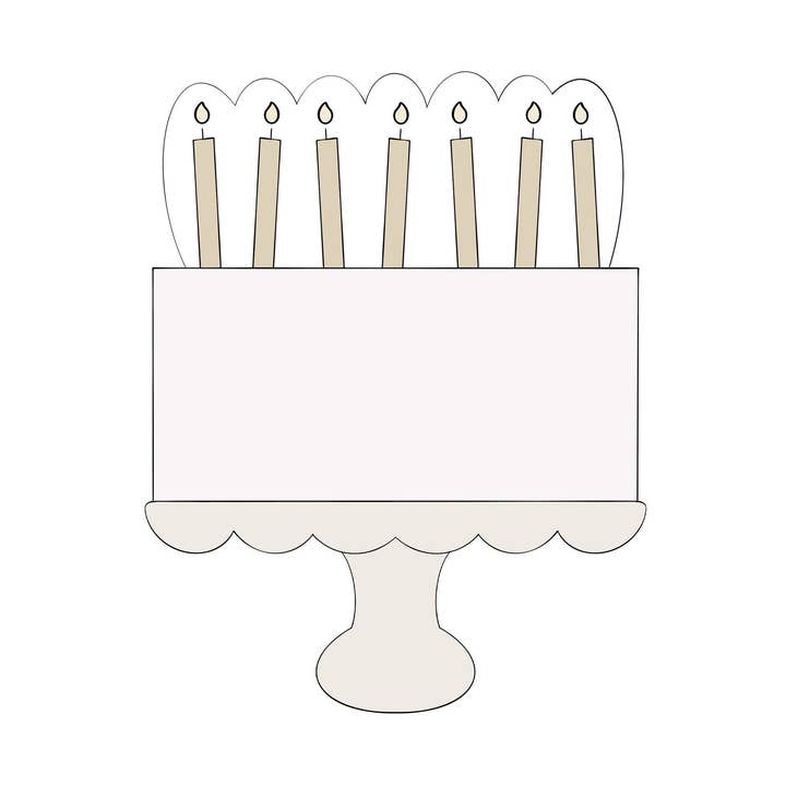 Gâteau bougie pour la vente par Maison’s Custom Cutters