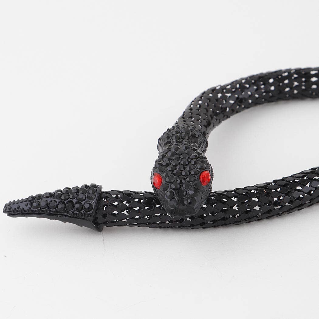 3AM BY H&D ACCESSORIES – Großhandel Kette mit Anhänger/Charm – Juwelenbesetzte Snake Coil-Halskette2