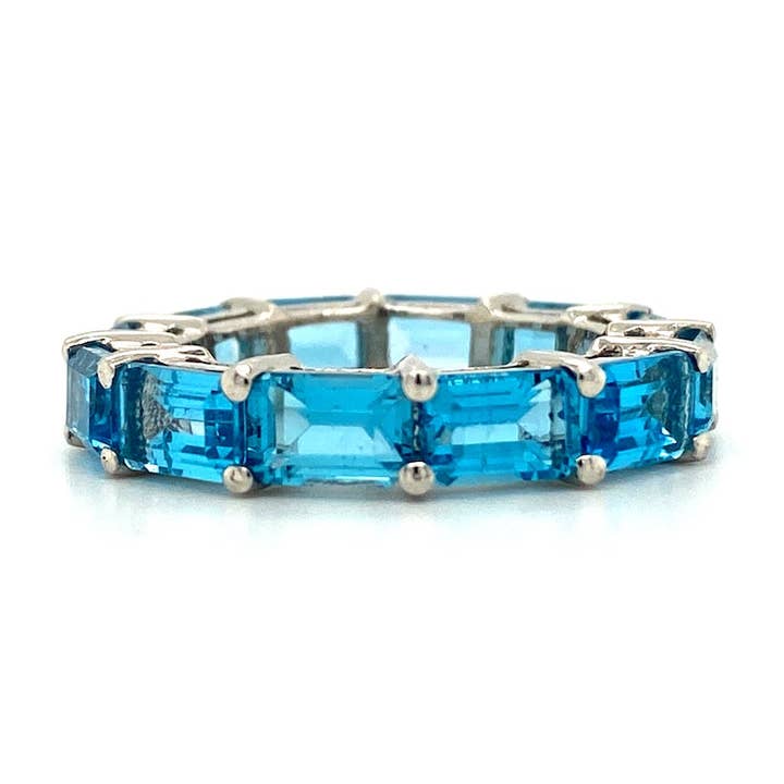 Bague topaze bleue en argent sterling .925 - KSR 11077 pour la vente par Kotawala Jewels