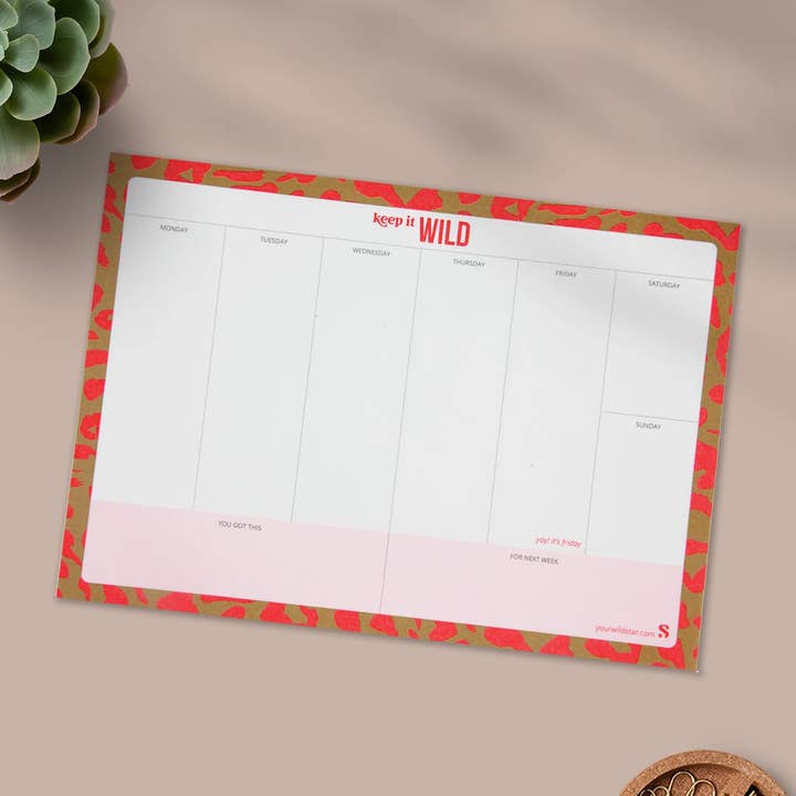 “Bevara det vilda” Planerare│Veckovis│ för wholesale av wild star