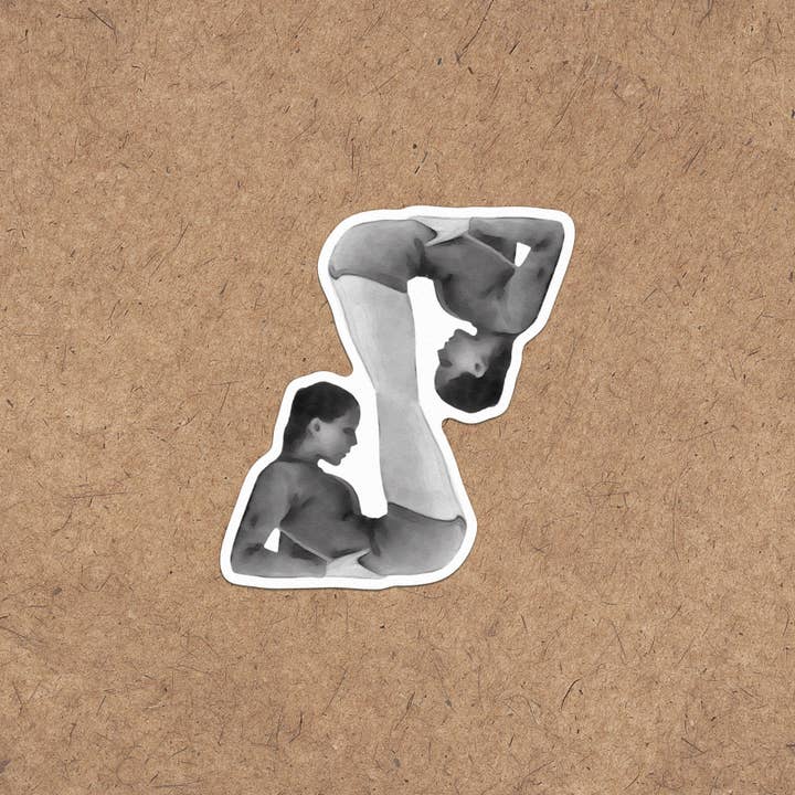 Curled Up Sticker for wholesale by The Galek Sea