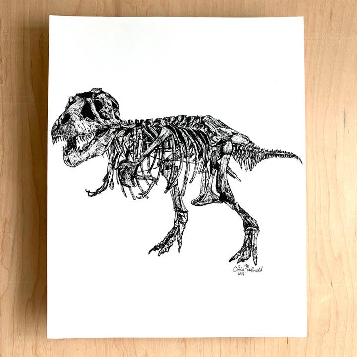 Dino Bones pour la vente par Ink By Olivia