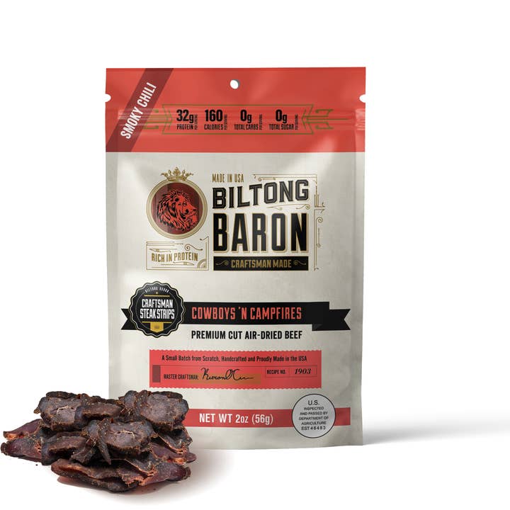 Biltong Baron Cowboys 'N Campfires Recipe 2oz Bag for wholesale by Biltong Baron