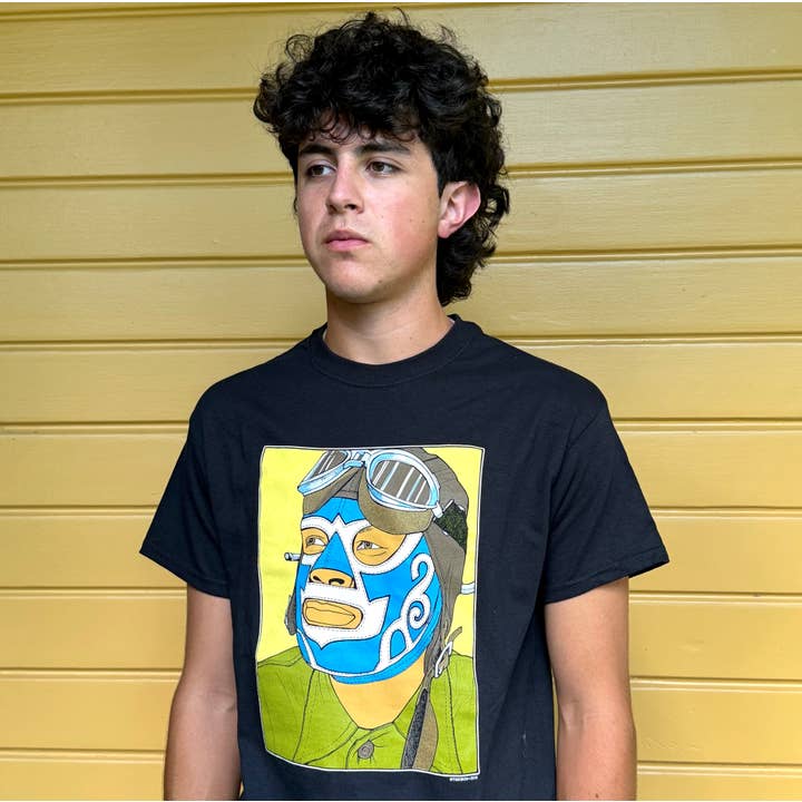 Tesoros Trading Company – wholesale T-shirts med screentryck – Unisex – T-shirt- Lucha Libre Pilot. USA