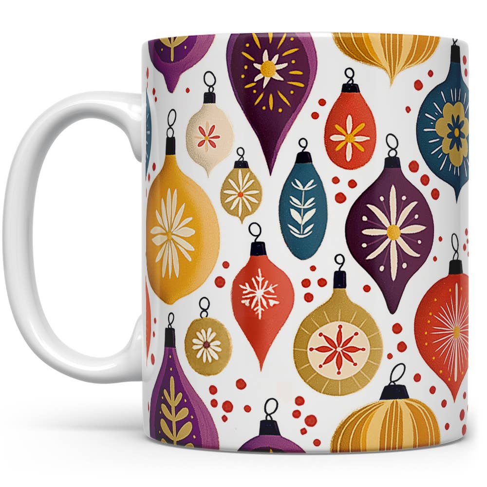 Loftipop - Wholesale Coffee Mug - Vintage Holiday Ornament Ceramic Mug, Retro Christmas Gifts0