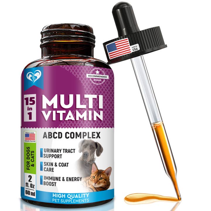 Beloved Pets - Wholesale Pet Supplement - Cat/Dog - Cat & Dog Multivitamin Liquid with Glucosamine & Cranberry