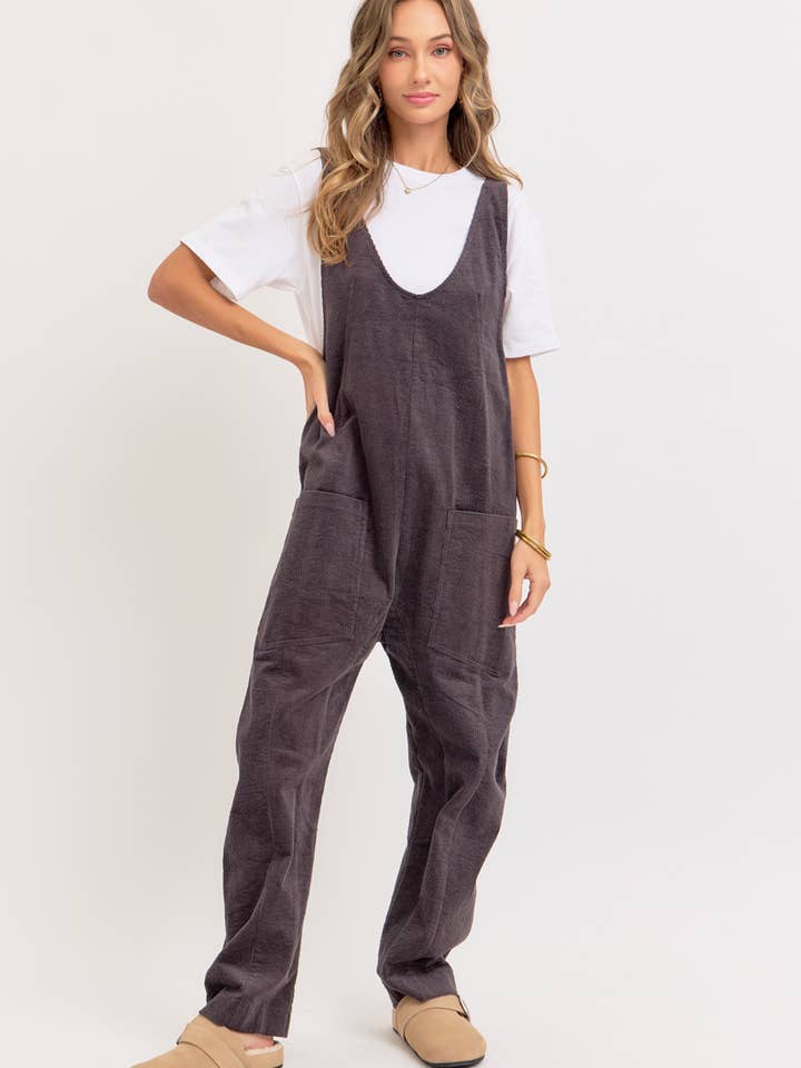 Sweet Lovely by Jen - Wholesale Overalls - Women's - PULL-ON-STYLE CORDUROY OVERALL JUMPSUIT48