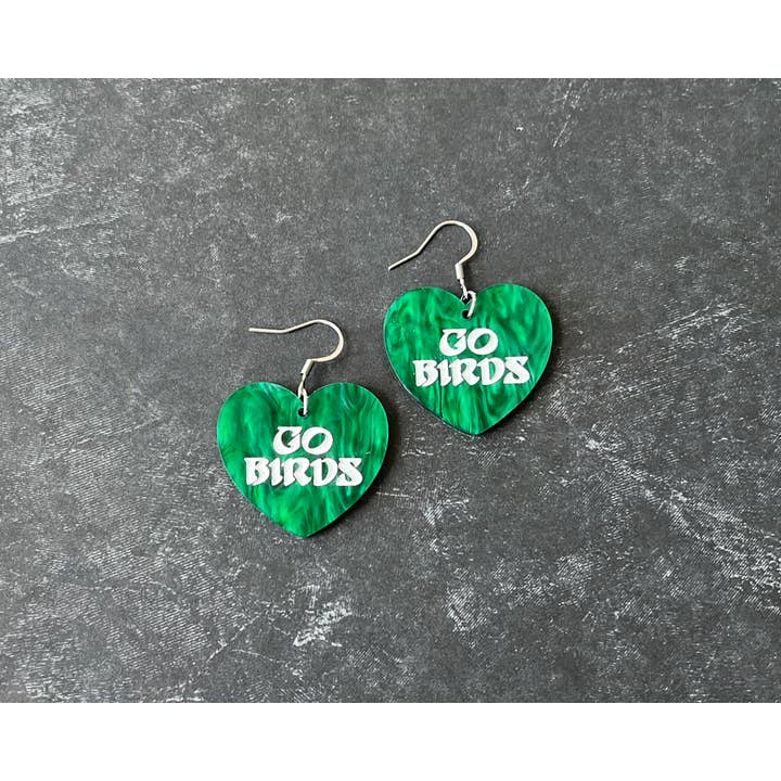 Studio Bladel - Wholesale Dangle Earrings - Mini Go Birds heart dangle earring