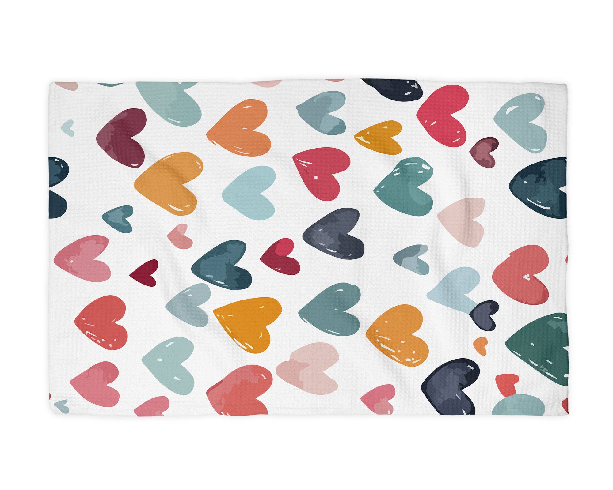 Canary Road - Wholesale Tea Towel - Valentine Heart XOXO Galentine Kitchen Towel Waffle Baking1