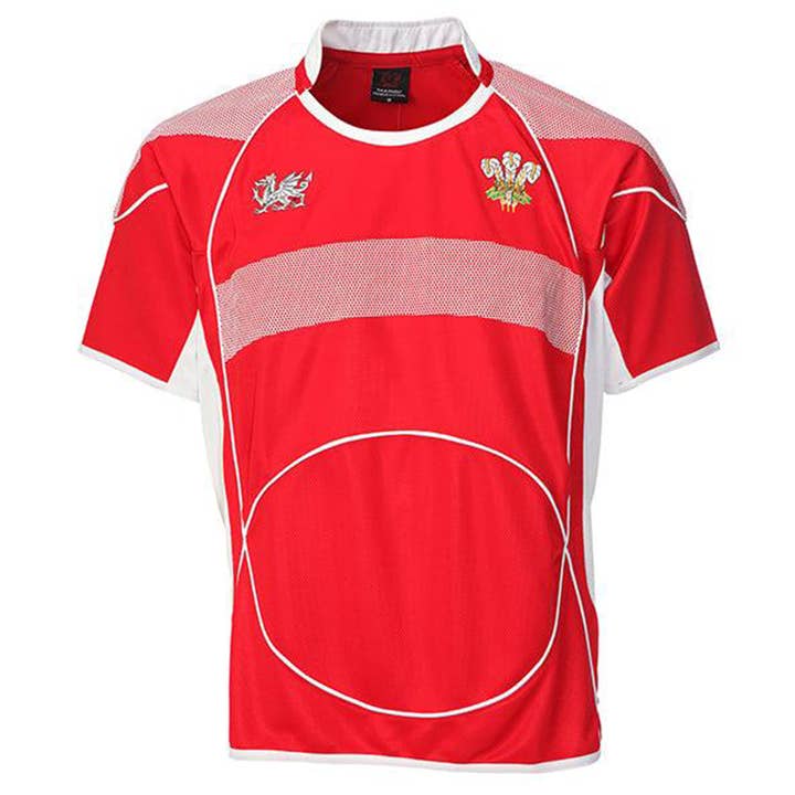 Crew Neck Welsh Rugby Shirt for wholesale by MANAV