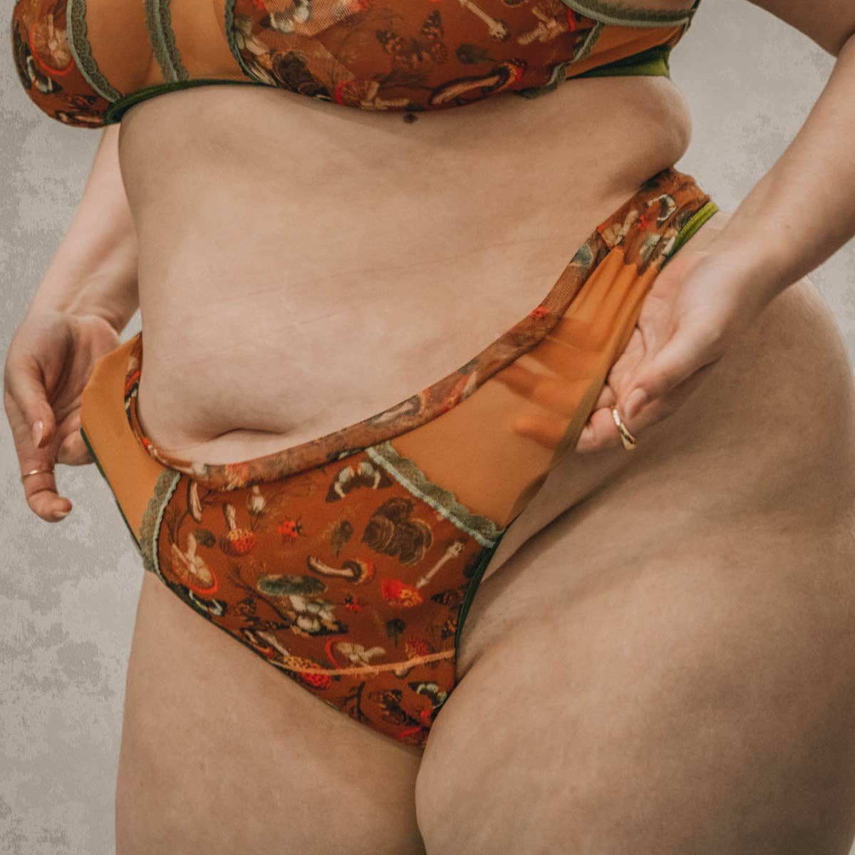 Mushroom Fairy Printed Thong for wholesale on Faire4