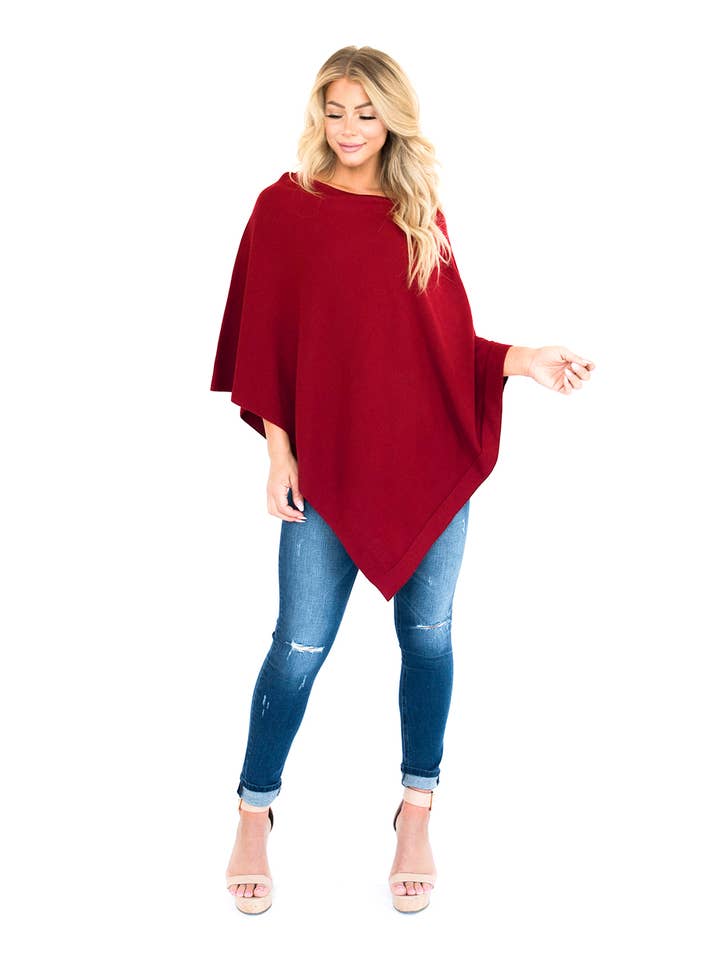 Viverano Organics - Wholesale Poncho - Women's - Women's Eco-Chic Poncho Sweater Knit Pullover (Organic)21