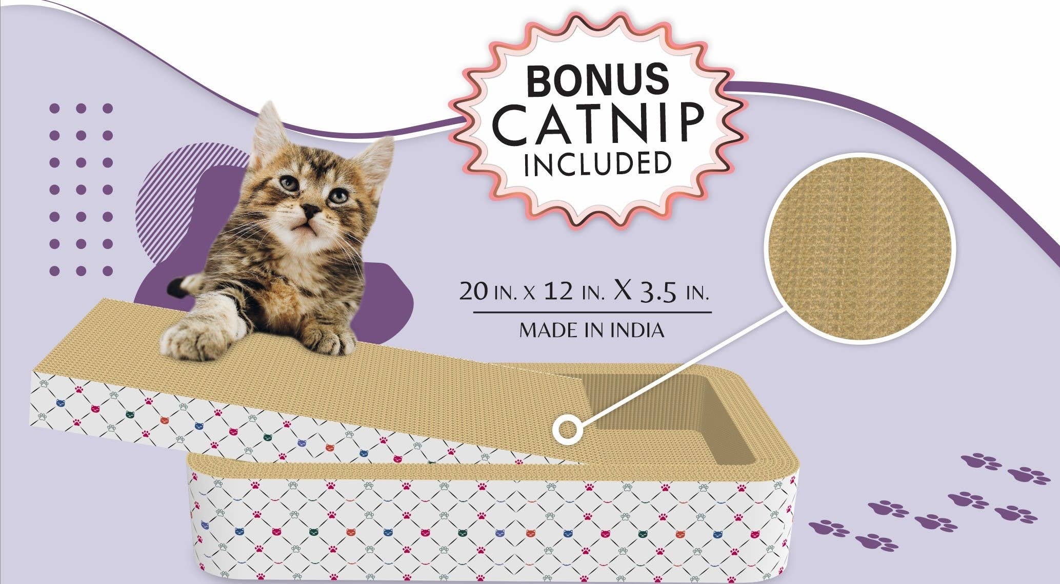 Pet Palette Distribution - Wholesale Pet Scratcher - Cat - ThoozyPet Open Bed Cat Scratcher3